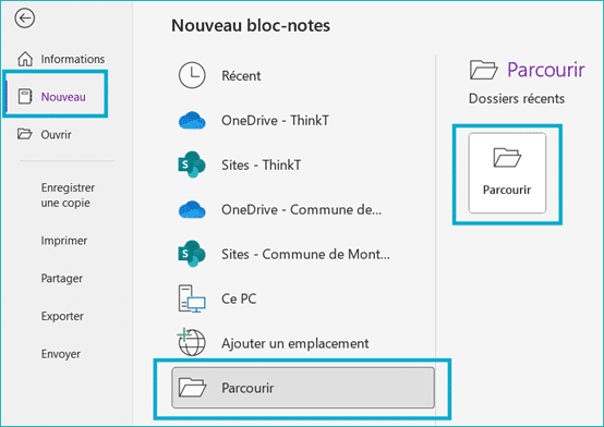 Bloc-notes OneNote