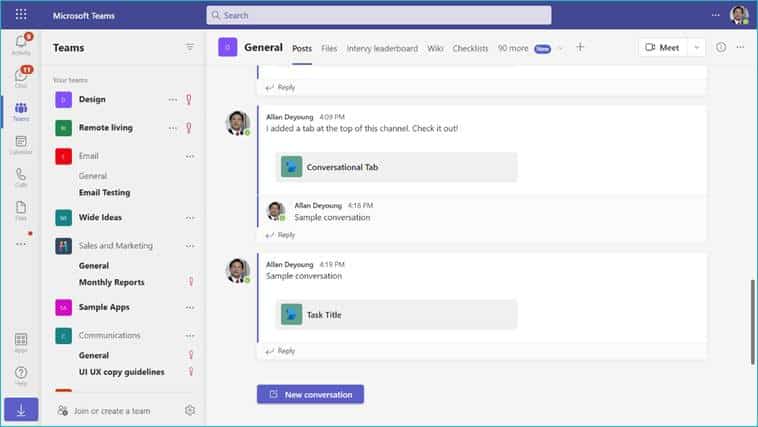 Microsoft Teams : les équipes